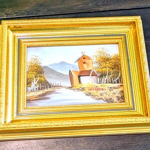 Gold Tone Framed Countryside pictures